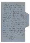Hunter S. Thompson Autograph Letter Signed -- ''...me and [Alfred] Kazin are in there, hustling for the White Establishment...''